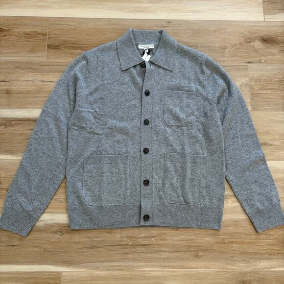 Banana Republic Cashmere Polo Cardigan M - Picture 1 of 7